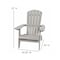 Flash Furniture Gray Side Table and 2 Folding Adirondack Chairs JJ-C14505-2-T14001-GY-GG - alternate 5